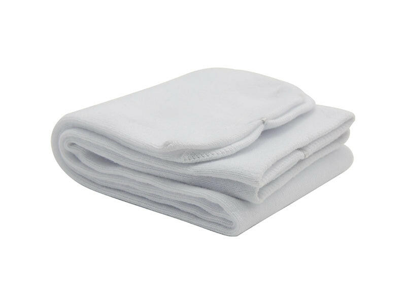 Craft Express 1 Pair 17" Sublimation Tube Socks – White Polyester