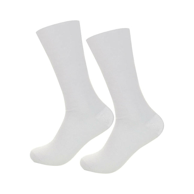 Craft Express 1 Pair 17" Sublimation Tube Socks – White Polyester