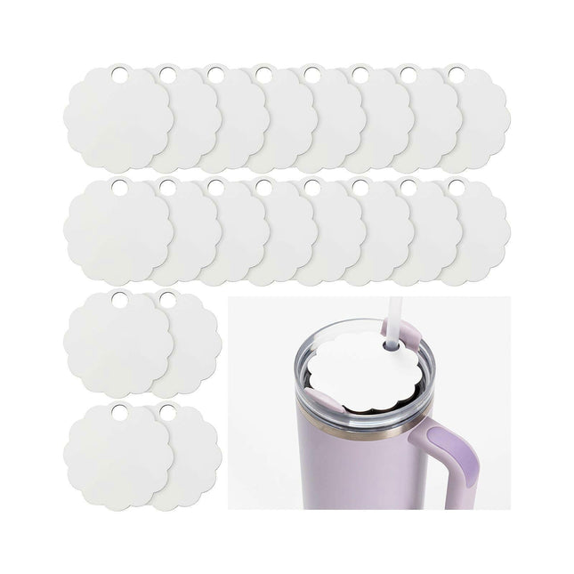 Craft Express 20 Pack 40oz Tumbler Wood Name Tags