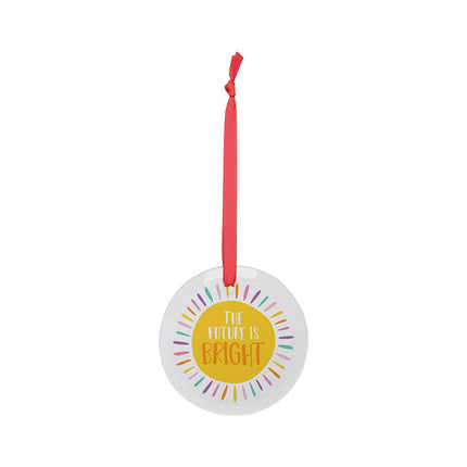 Craft Express 25 Pack 3" Circle Glass Ornaments – Sublimation Blanks with Strings