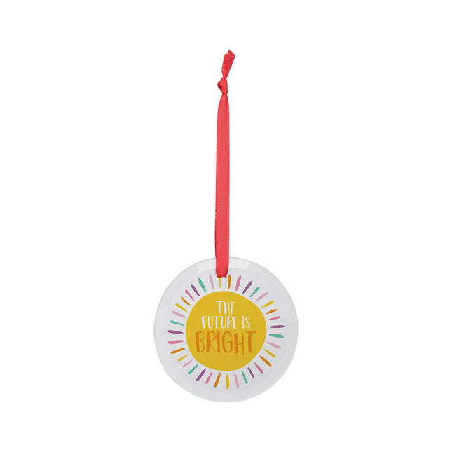 Craft Express 25 Pack 3" Circle Glass Ornaments – Sublimation Blanks with Strings