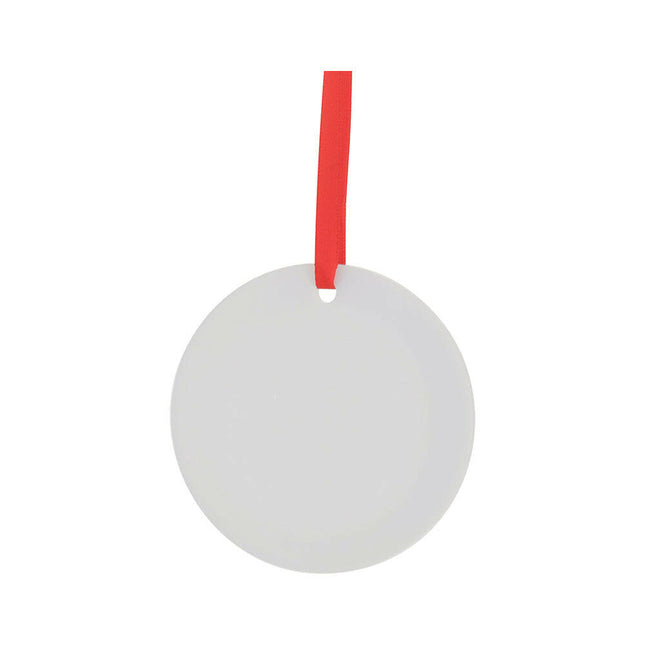 Craft Express 25 Pack 3 Inch Clear Acrylic Sublimation Ornaments – Double-Sided Blanks
