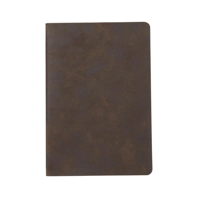Craft Express 2 Pack Brown Engraving Vegan Leather Notebooks