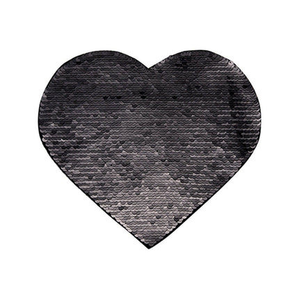 Craft Express 2 Pack Large Heart Sequin Sublimation Patches