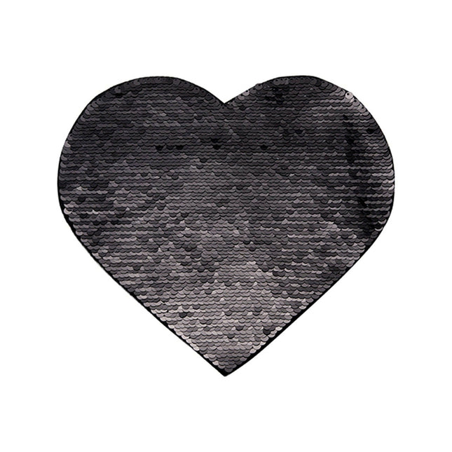 Craft Express 2 Pack Large Heart Sequin Sublimation Patches