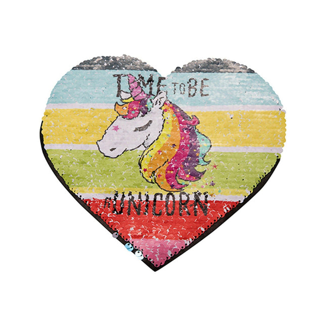 Craft Express 2 Pack Large Heart Sequin Sublimation Patches