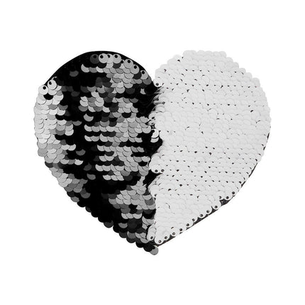 Craft Express 2 Pack Small Heart Sequin Sublimation Patches