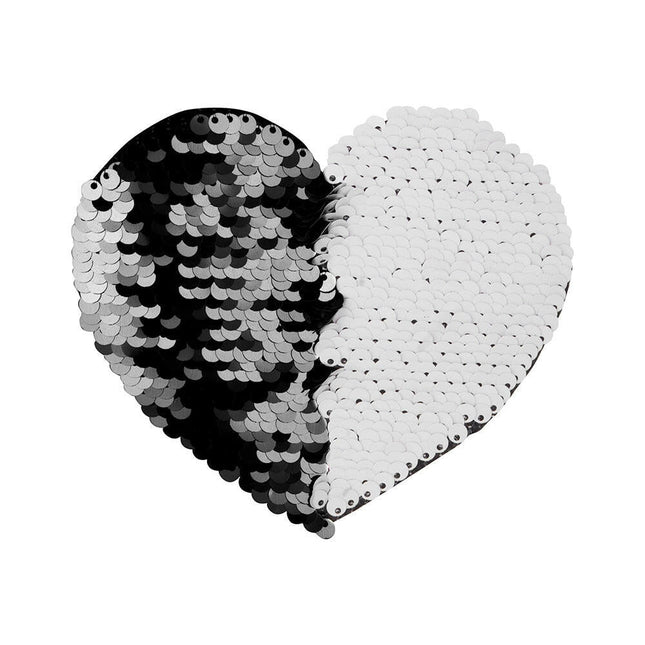 Craft Express 2 Pack Small Heart Sequin Sublimation Patches