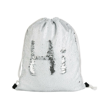 Craft Express 2 Pack Sublimation Sequin Drawstring Backpacks