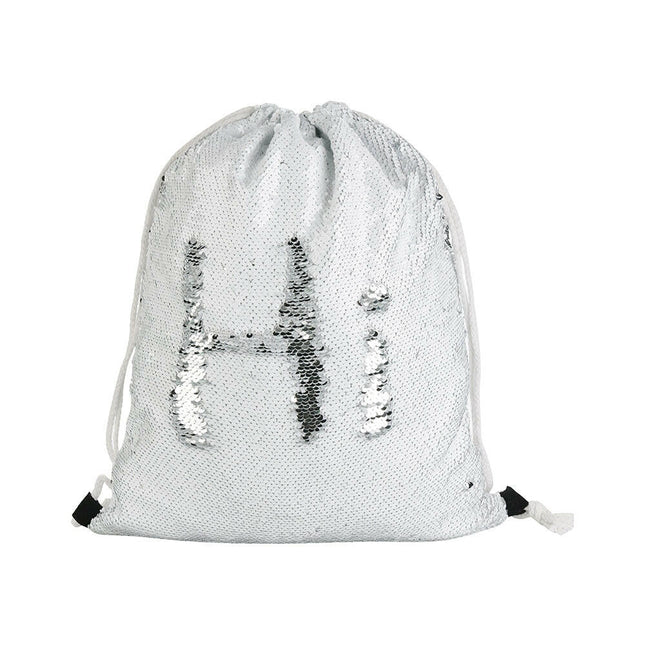 Craft Express 2 Pack Sublimation Sequin Drawstring Backpacks