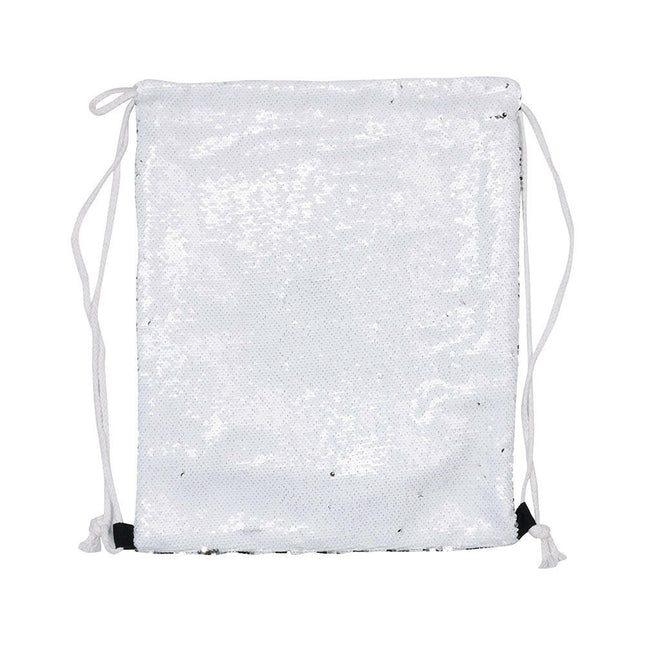 Craft Express 2 Pack Sublimation Sequin Drawstring Backpacks