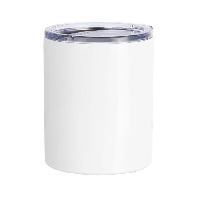 Craft Express 4 Pack 10oz Stainless Steel Sublimation Lowballs with Lids