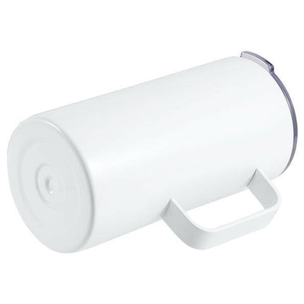 Craft Express 4 Pack 20oz Stainless Steel Sublimation Handled Mugs with Slide Lids