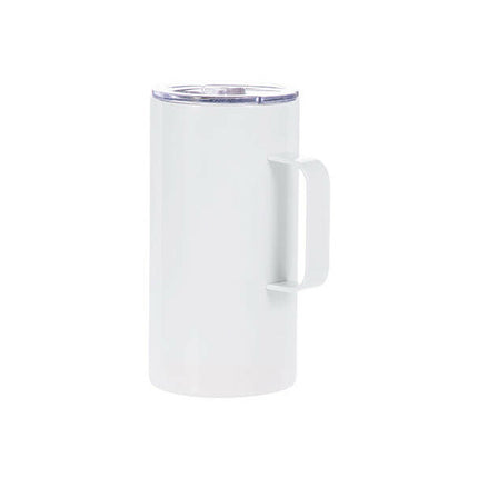 Craft Express 4 Pack 20oz Stainless Steel Sublimation Handled Mugs with Slide Lids