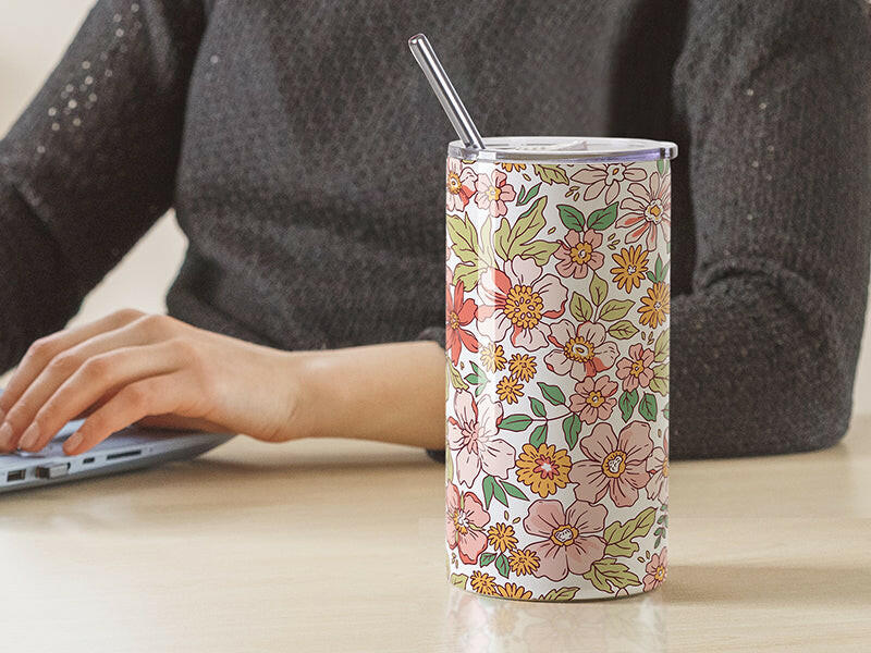 Craft Express 4 Pack 20oz Stainless Steel Sublimation Mugs with Sliding Lids