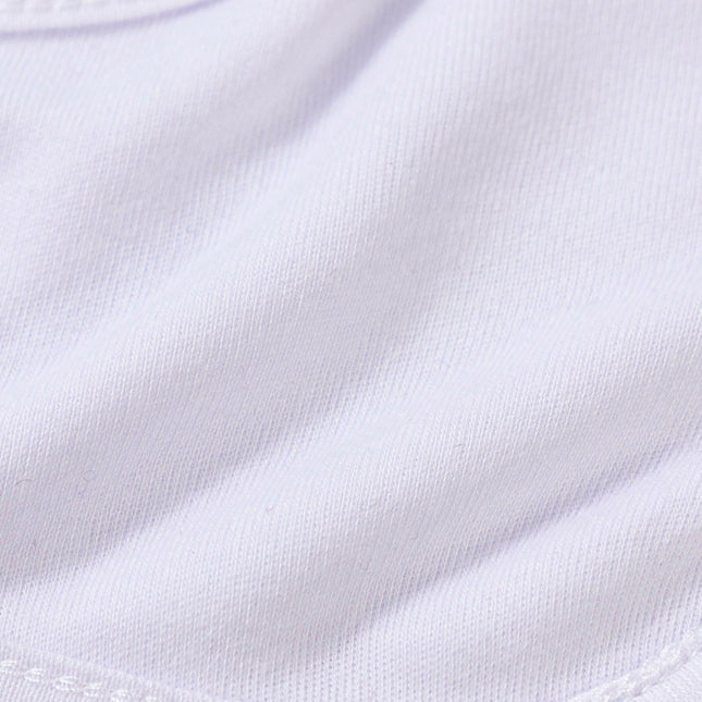 Craft Express 4-Pack Sublimation White Baby Bibs – Soft Blanks for Custom Gifts