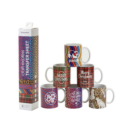 Craft Express 6 Pack 12x12 Assorted Sublimation Transfer Sheets II