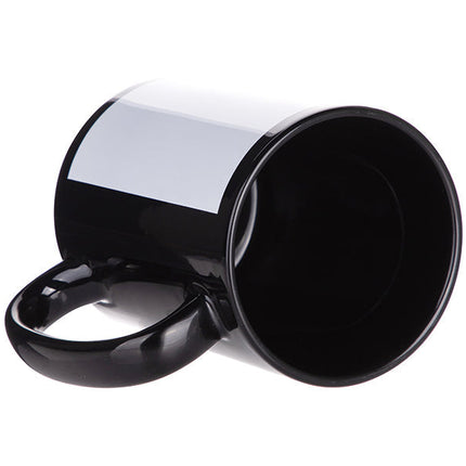 Craft Express 6 Pack 15oz Black Sublimation Mug with White Patch