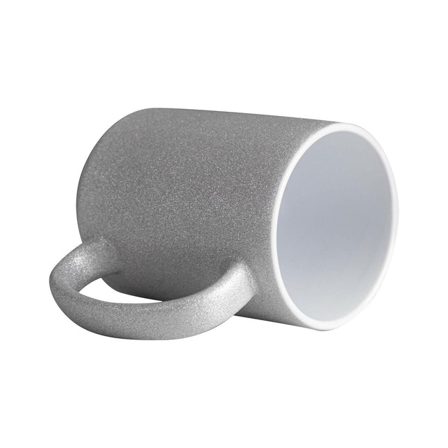 Craft Express 6 Pack 15oz Silver Glitter Sublimation Mugs