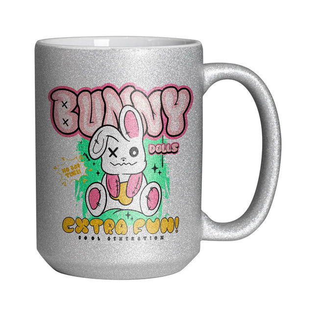 Craft Express 6 Pack 15oz Silver Glitter Sublimation Mugs
