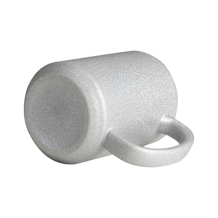 Craft Express 6 Pack 15oz Silver Glitter Sublimation Mugs
