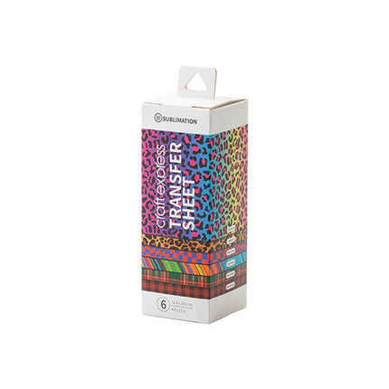 Craft Express 6 Pack 4.5x12 Assorted Sublimation Transfer Sheets II