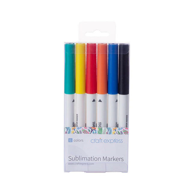 Craft Express 6 Pack Assorted Joy Sublimation Markers