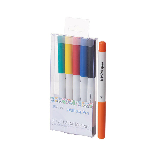 Craft Express 6 Pack Assorted Joy Sublimation Markers