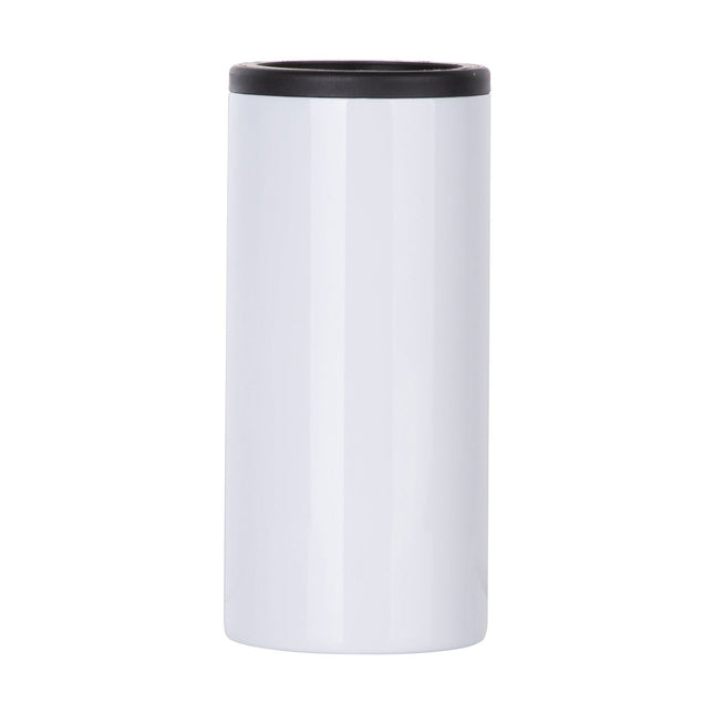 Craft Express 4-Pack White 12oz Skinny Can Cooler for Sublimation