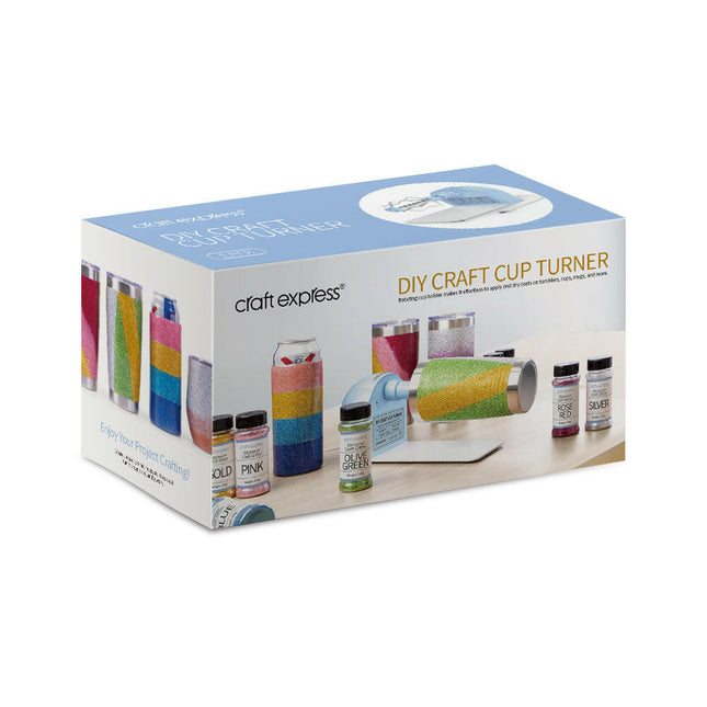 Craft Express DIY Craft Cup Turner – Tumbler Spinner for Glitter & Resin