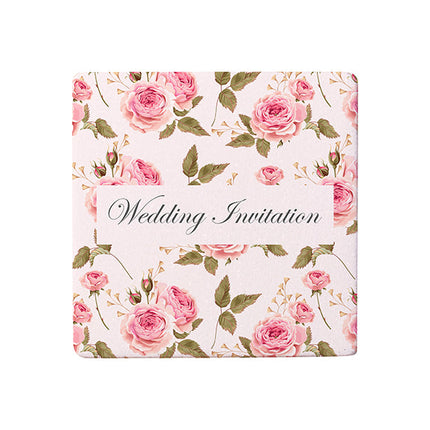 Craft Express 4 Pack Square Marble Sublimation Coasters – 4"x4" White Stone Blanks
