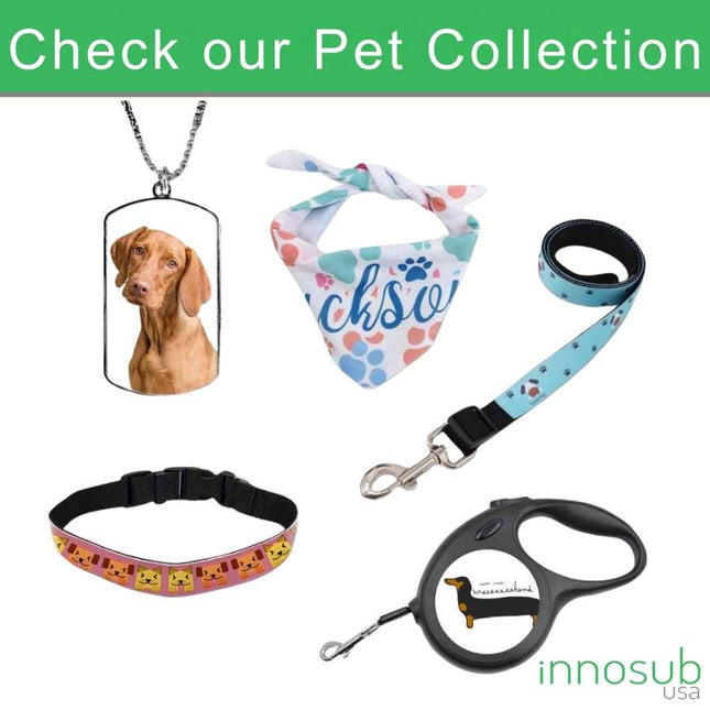 Sublimation Blanks Dog Tag | Custom Military Blank ID Tag - 1 Sided With Insert by INNOSUB USA