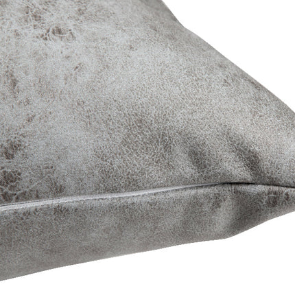 Craft Express 4 Pack Grey Vegan Leather Sublimation Pillow Covers – 18"x18" with Zipper