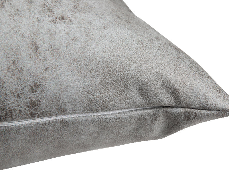 Craft Express 4 Pack Grey Vegan Leather Sublimation Pillow Covers – 18"x18" with Zipper