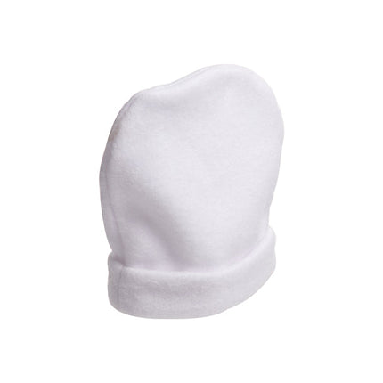 Craft Express 4 Pack Fleece Sublimation Baby Hats – Soft White Beanie Blanks