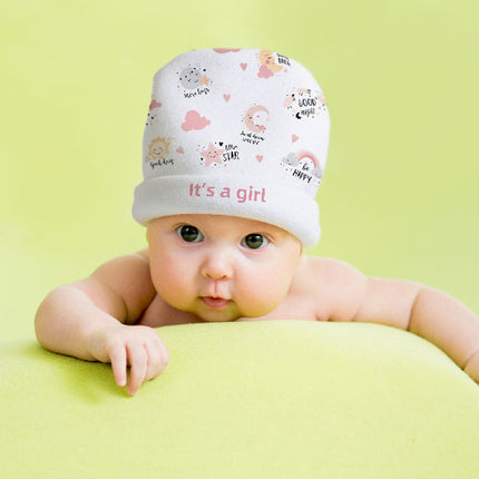 Craft Express 4 Pack Fleece Sublimation Baby Hats – Soft White Beanie Blanks