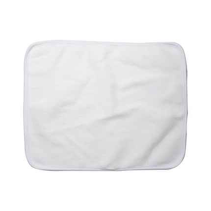 Craft Express 2 Pack Fleece Sublimation Burp Cloths – Soft White Baby Blanks