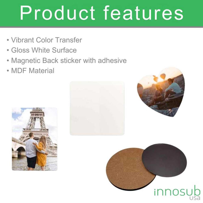 Sublimation Fridge Magnet|Blanks Refrigerator Magnet |  by INNOSUB USA