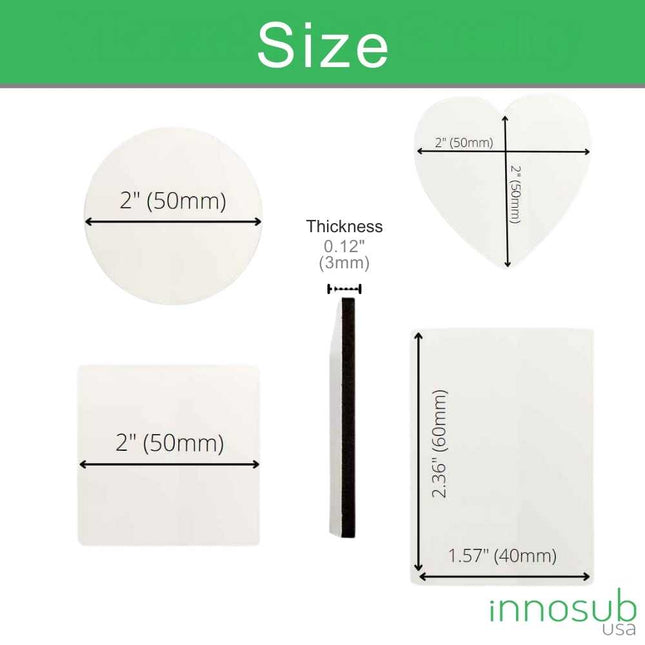 Sublimation Fridge Magnet|Blanks Refrigerator Magnet |  by INNOSUB USA