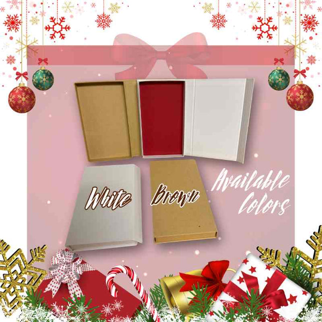 Gifting Hardboard Phone Case Box - White | Brown Box [K1]