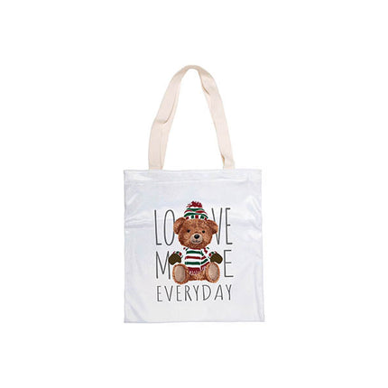 Craft Express 2 Pack Glitter Sublimation Tote Bags – 15"x16" White with Sparkle Finish