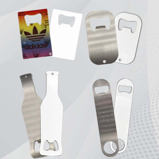 Sublimation blanks Bottle Opener Blanks | Print 2 Sided |Silver |White | by INNOSUB USA