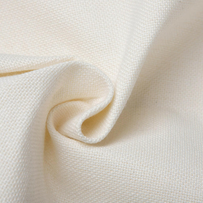 Craft Express 4 Pack Ivory Linen Sublimation Pillow Covers – 18"x18" with Zipper