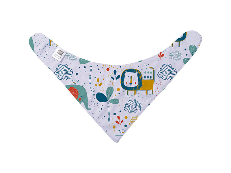 Craft Express 4 Pack Sublimation Baby Bandana Bibs – Soft White Snap Bibs