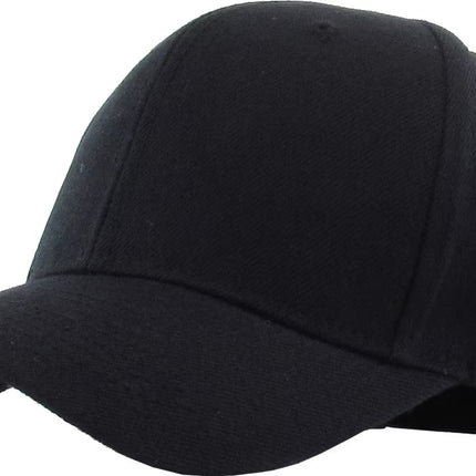 Solid Velcro Baseball Cap