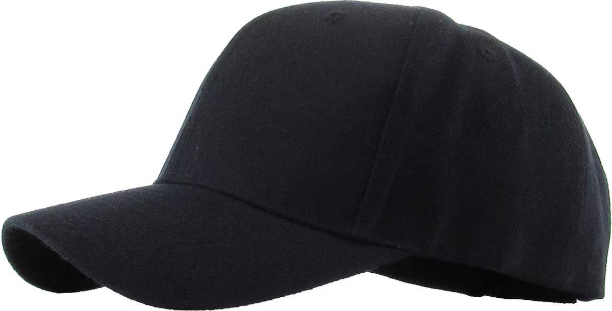 Solid Velcro Baseball Cap