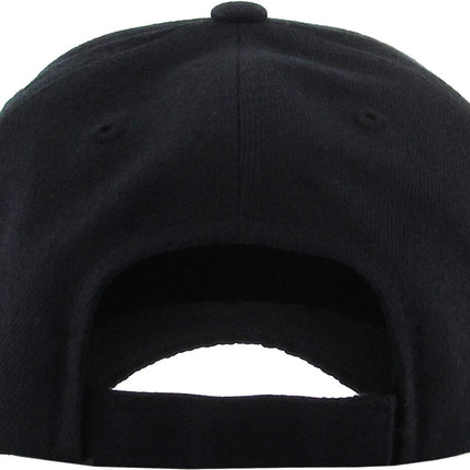 Solid Velcro Baseball Cap