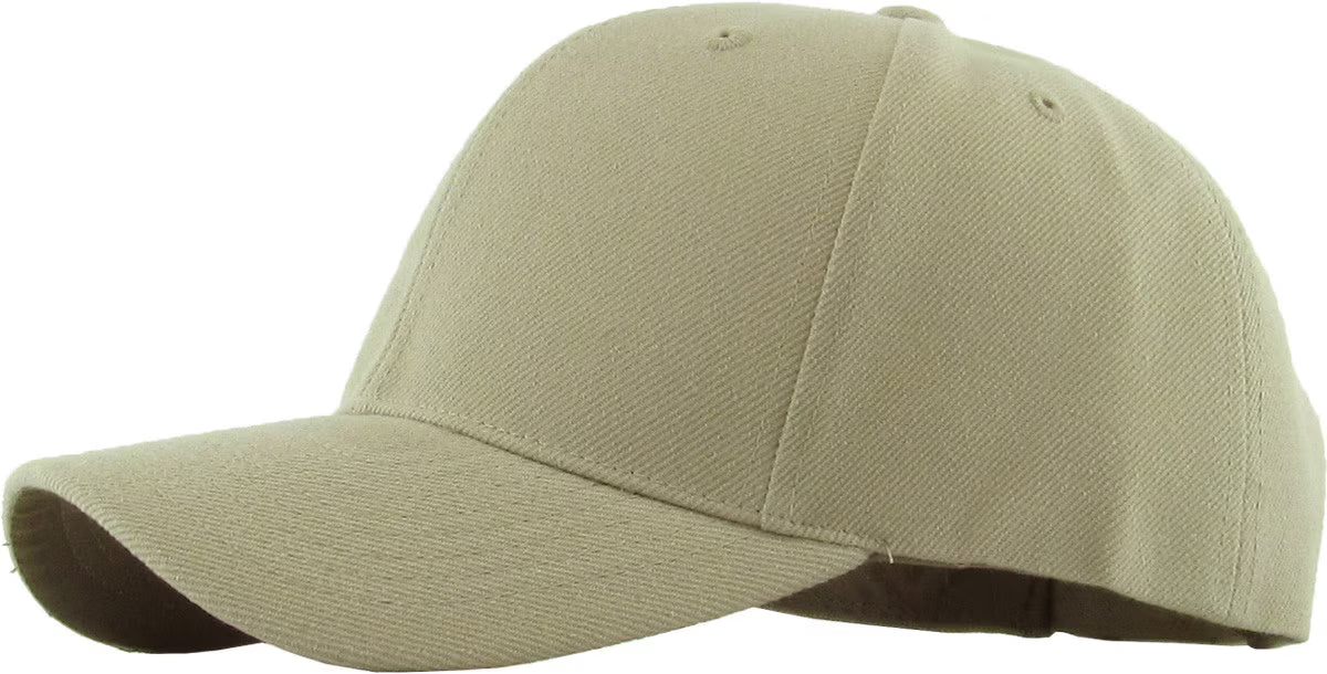 Solid Velcro Baseball Cap