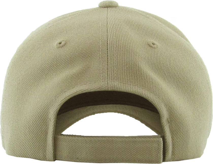 Solid Velcro Baseball Cap