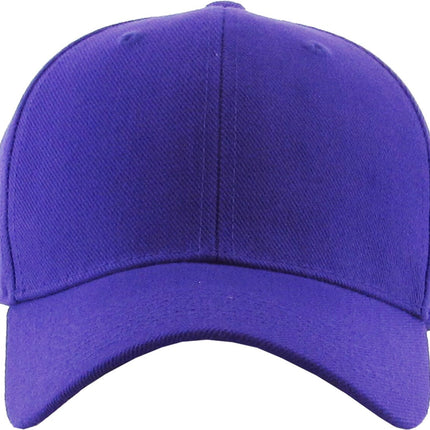 Solid Velcro Baseball Cap
